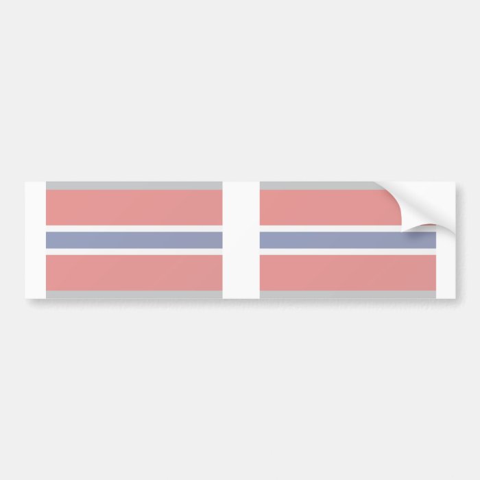 Norway, Flag ribbons flag Bumper Sticker