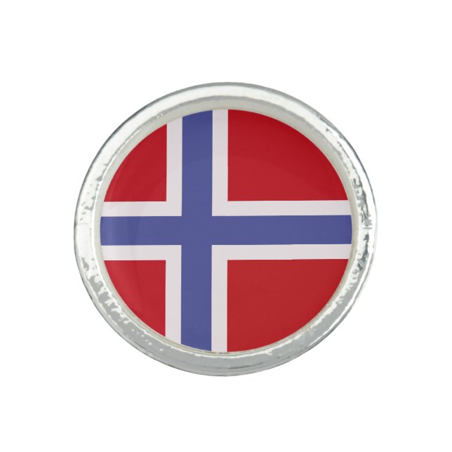 Norway flag ring (Front)