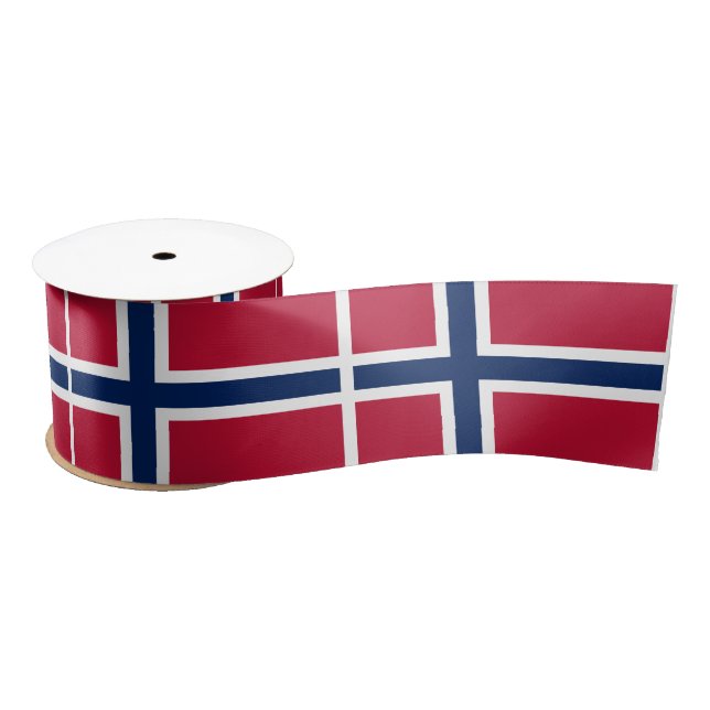 Norway Flag Satin Ribbon (Spool)