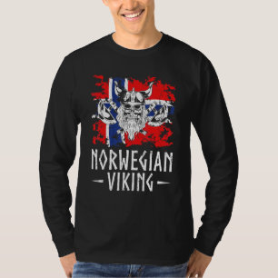 Norway Flag Scandinavia Heritage Norwegian Viking T-Shirt
