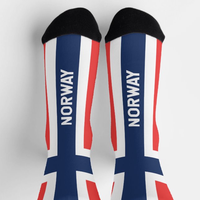 Norway flag Scandinavia Socks (Top)