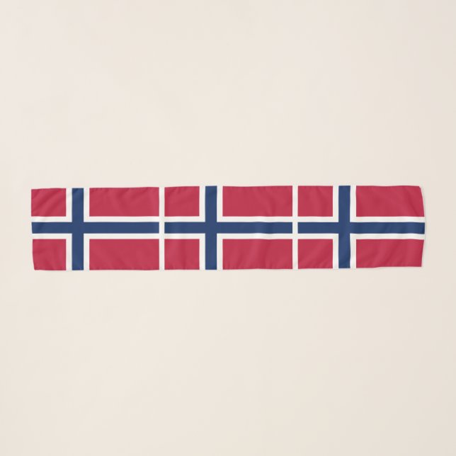 Norway Flag Scarf (Front (Horizontal))