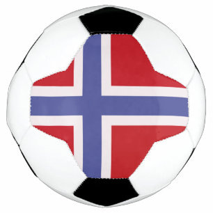 Norway flag soccer ball
