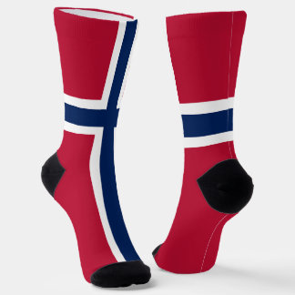 Norway Flag Socks