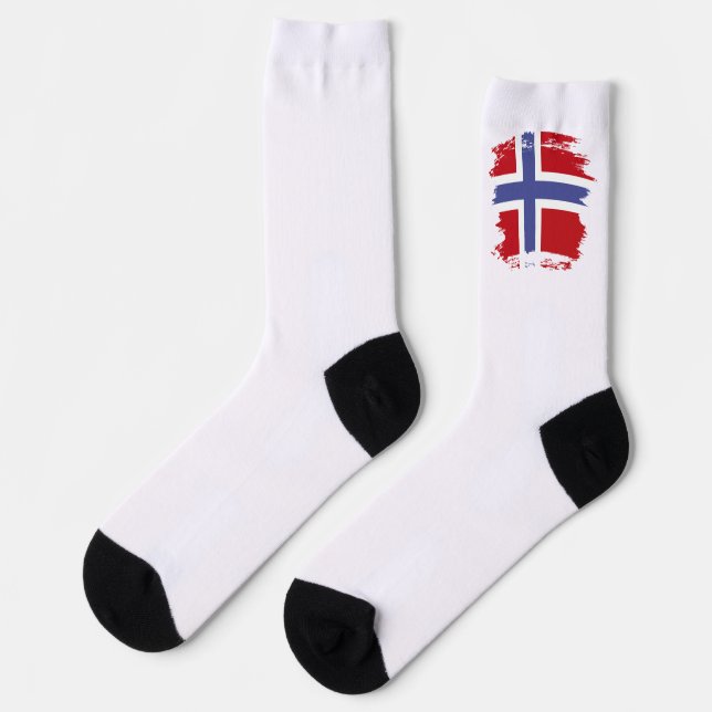 Norway flag socks (Left)