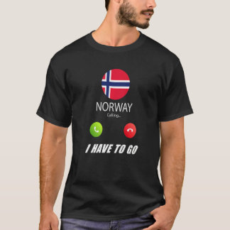Norway Flag Souvenir Norway Is Calling Is Calling T-Shirt