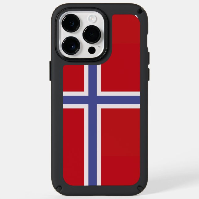 Norway flag speck iPhone case (Front)