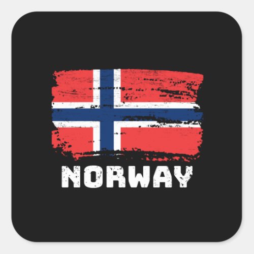 Norway Flag Square Sticker