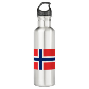 Norway Flag Stainless Steel Water Bottle