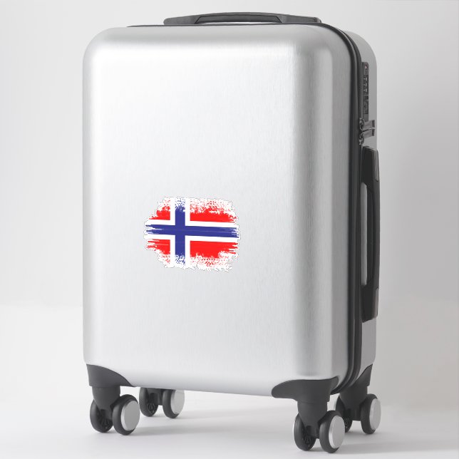 Norway flag sticker (Suitcase)