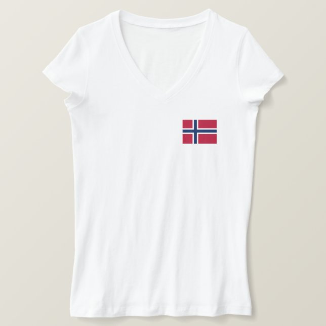 Norway Flag T-Shirt (Design Front)