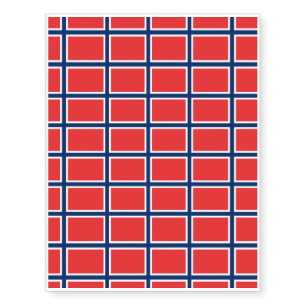 Norway Flag Temporary Tattoos