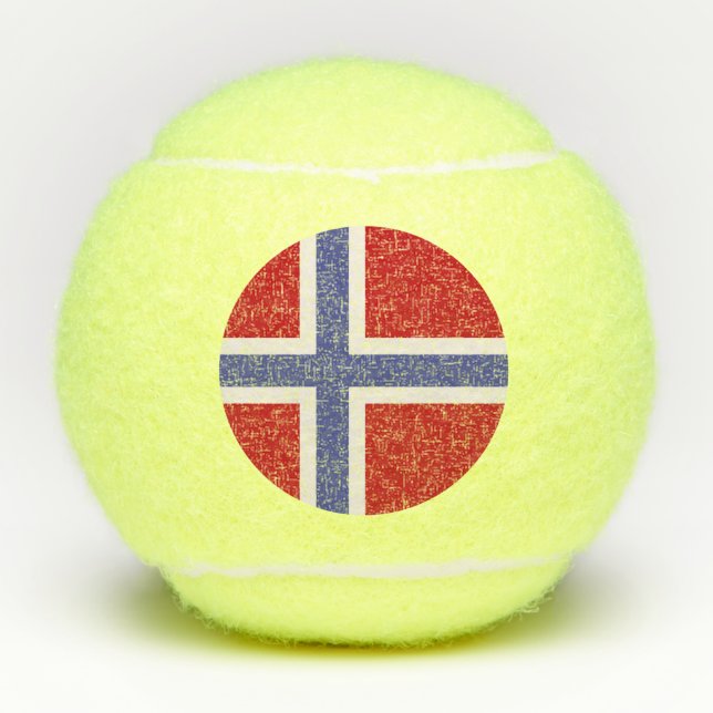Norway flag tennis balls (Front)
