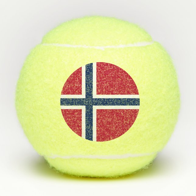 Norway Flag Tennis Balls (Front)
