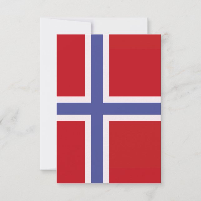Norway flag thank you card (Front)