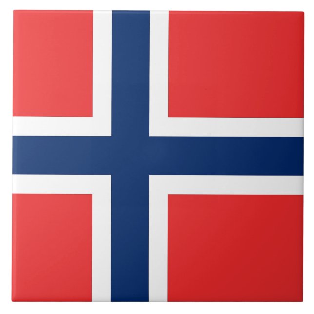 Norway Flag Tile (Front)