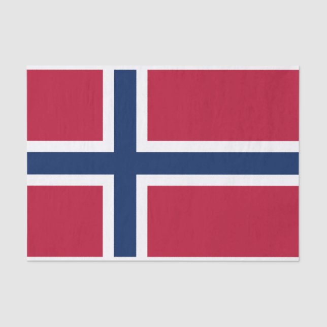 Norway Flag Tissue Paper (Front)