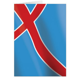 Norway Flag travel poster Cards