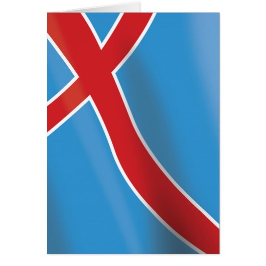 Norway Flag travel poster Cards (Front)