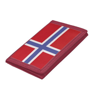 Norway flag tri-fold wallet