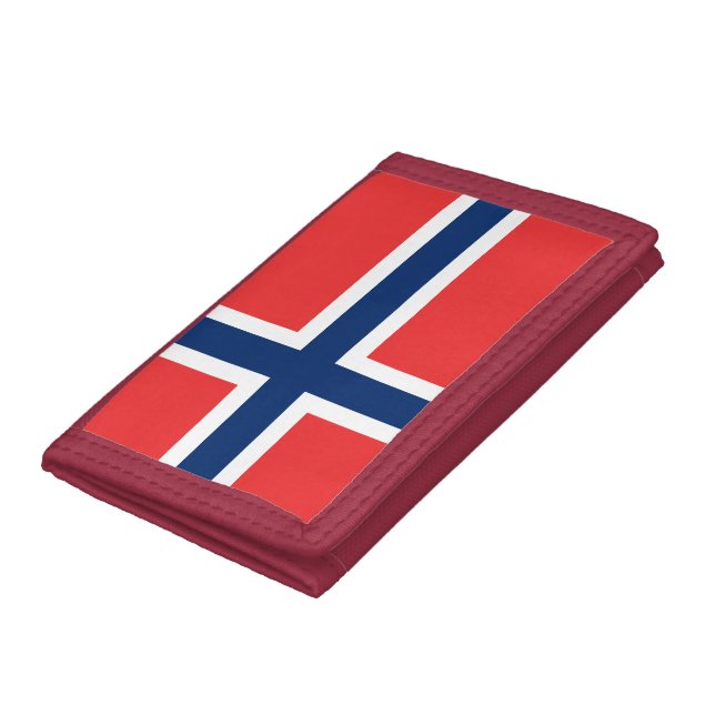 Norway Flag Trifold Wallet (Bottom)