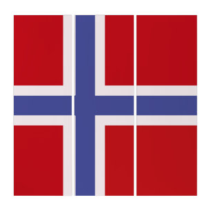 Norway flag triptych