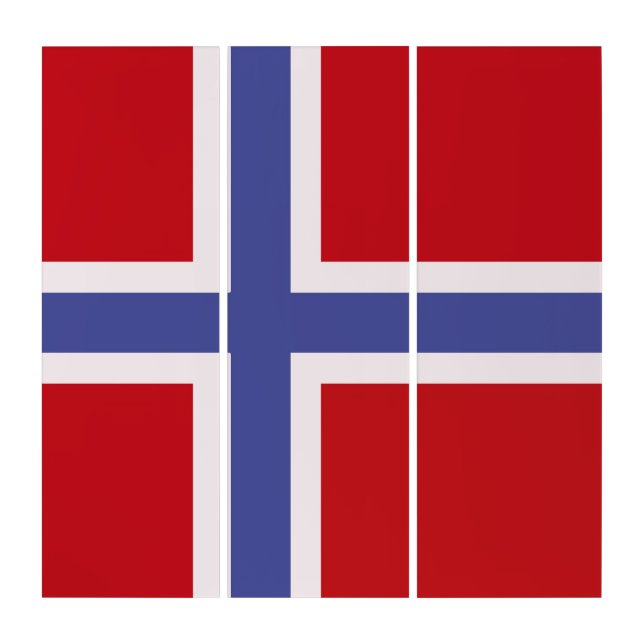 Norway flag triptych (Front)