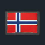 Norway Flag Wallet<br><div class="desc">The flag of Norway on the front of this wallet will evoke Norwegian memories every time it is pulled from the pocket.</div>