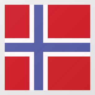 Norway flag window cling