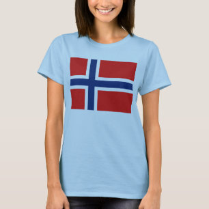 Norway Flag x Map T-Shirt