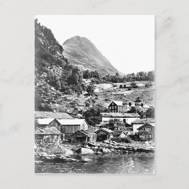 Norway Geiranger Merok Vintage Postcard (Front)