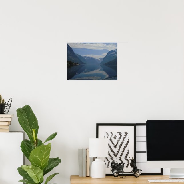 Norway Glacier Landscape Poster (Home Office)
