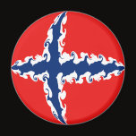 Norway Gnarly Flag Magnet