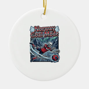 Norway Goal Mode Skeleton Striker Nations Streetwe Ceramic Ornament