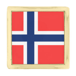 Norway Gold Finish Lapel Pin
