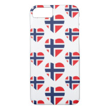 NORWAY HEART SHAPE FLAG