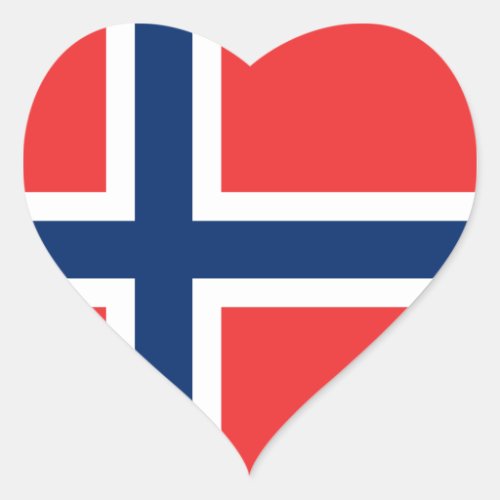 norway heart sticker