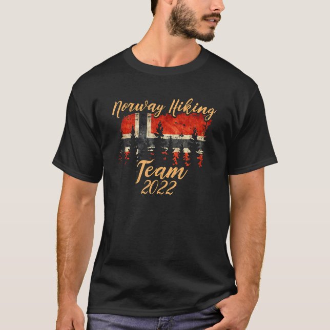 Norway Hiking Team 2022 Norway Scandinavia Norway  T-Shirt (Front)