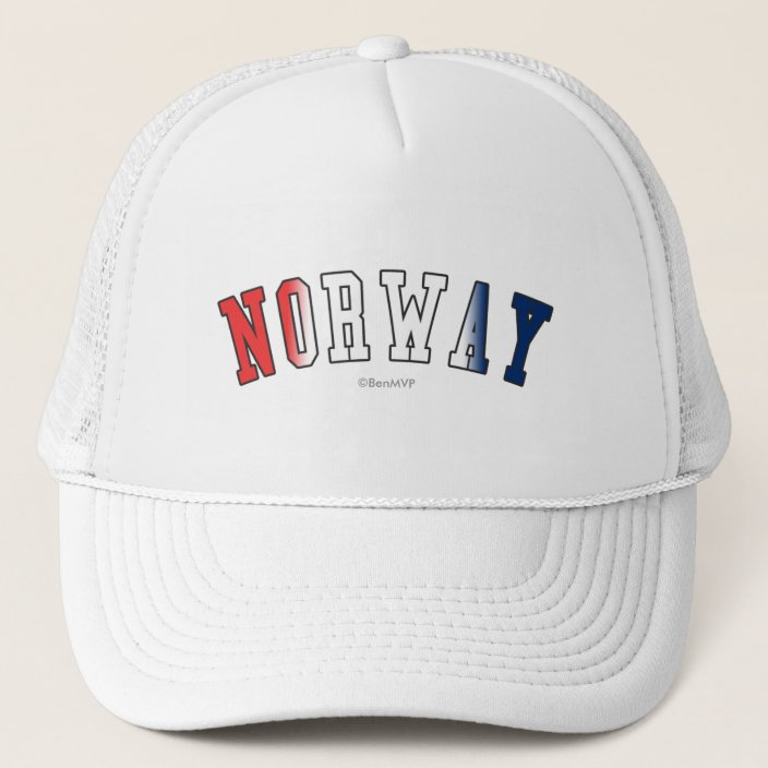 Norway in National Flag Colors Trucker Hat