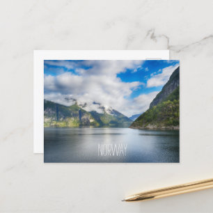 Norway landscape postcard
