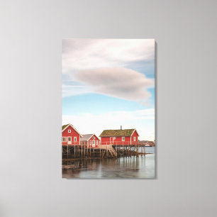 Norway Lofoten Fishing Village Canvas Print