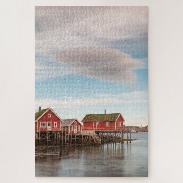 Norway Lofoten Fishing Village Jigsaw Puzzle (Vertical)