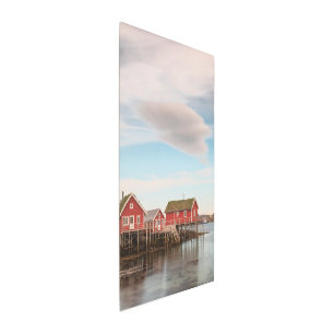 Norway Lofoten Fishing Village Metal Print