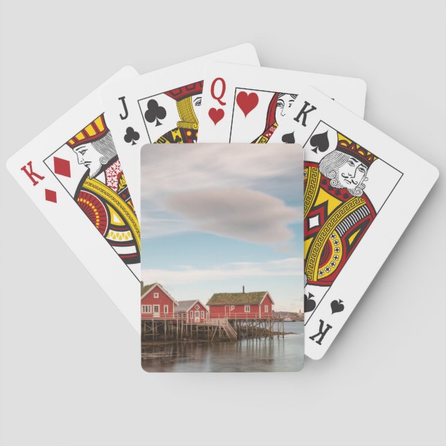 Norway Lofoten Fishing Village Poker Cards (Back)