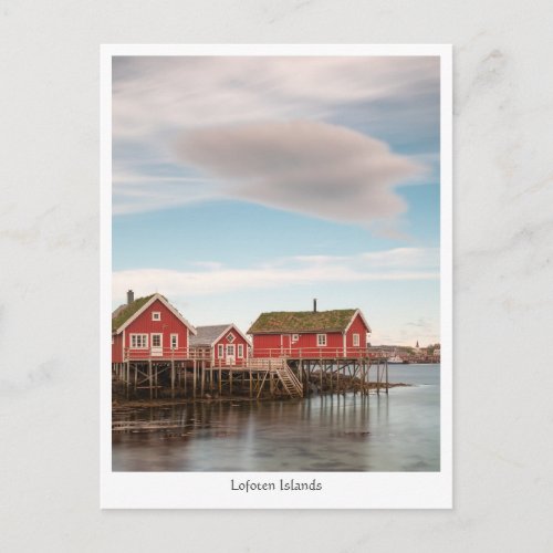 Norway Lofoten Fishing Village Postcard