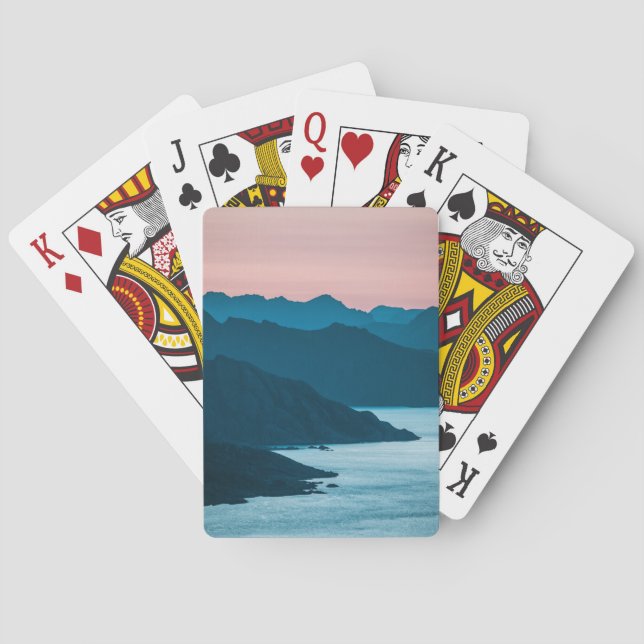 Norway Lofoten Islands Coast View Poker Cards (Back)