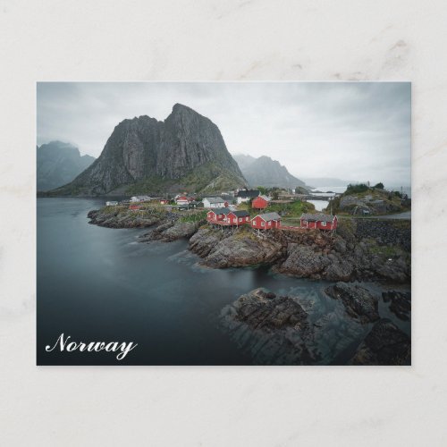 Norway Lofoten Islands Mountains Postcard