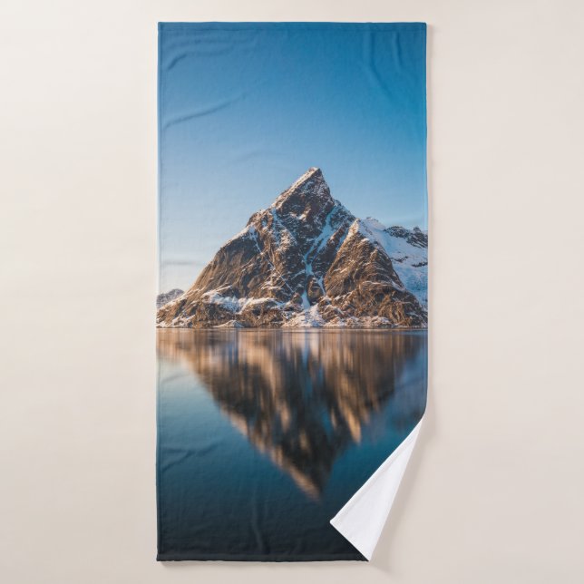 Norway Lofoten Mountain Bath Towel (Bath Towel)