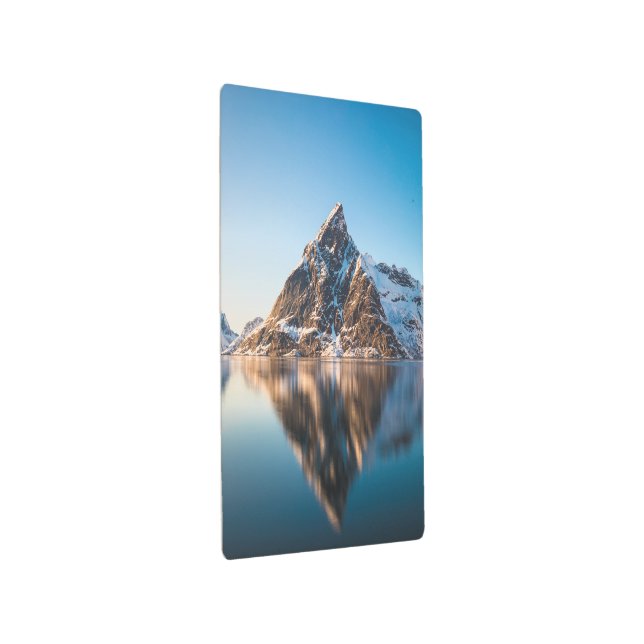 Norway Lofoten Mountain Metal Print (3/4)