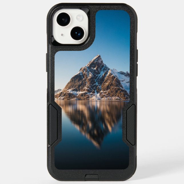 Norway Lofoten Mountain Otterbox iPhone Case (Back)